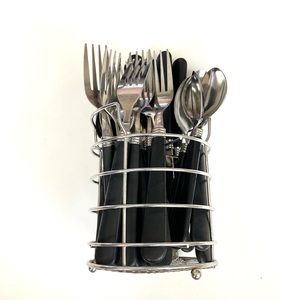 🆕 21-piece Dinnerware / Flatware Set with Cutlery Holder